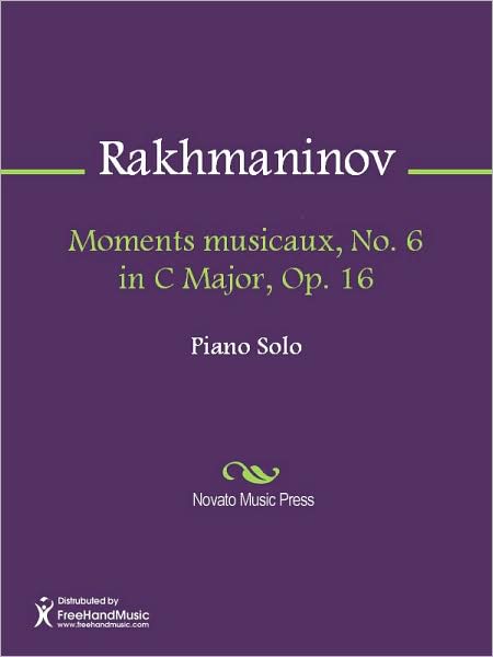 Moments musicaux, No. 6 in C Major, Op. 16