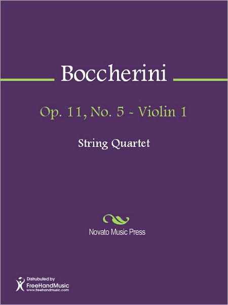 Op. 11, No. 5 - Violin 1