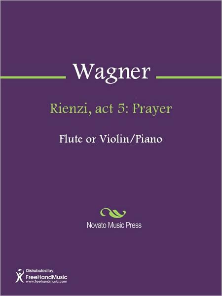 Rienzi, act 5: Prayer