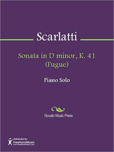 Sonata in D minor, K. 41 (Fugue)