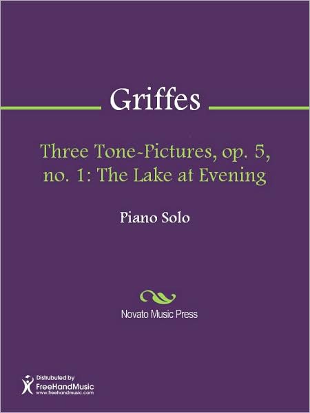 Three Tone-Pictures, op. 5, no. 1: The Lake at Evening