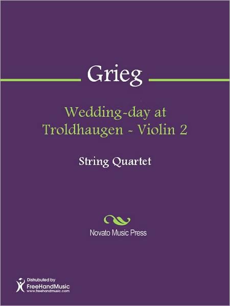 Wedding-day at Troldhaugen - Violin 2