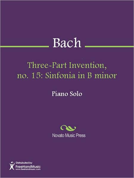 Three-Part Invention, no. 15: Sinfonia in B minor