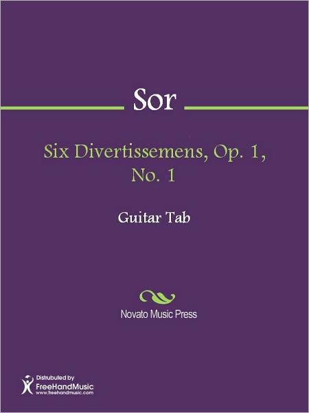 Six Divertissemens, Op. 1, No. 1