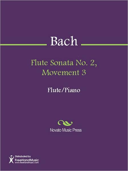 Flute Sonata No. 2, Movement 3