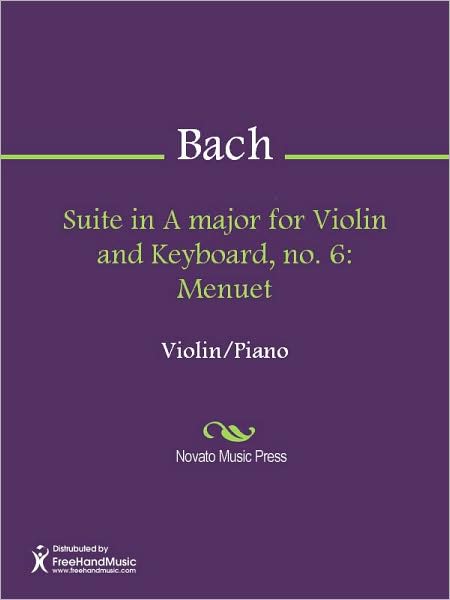 Suite in A major for Violin and Keyboard, no. 6: Menuet