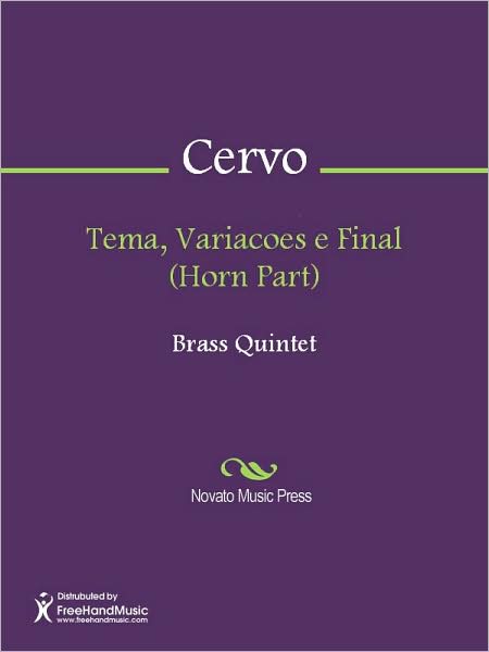 Tema, Variacoes e Final (Horn Part)