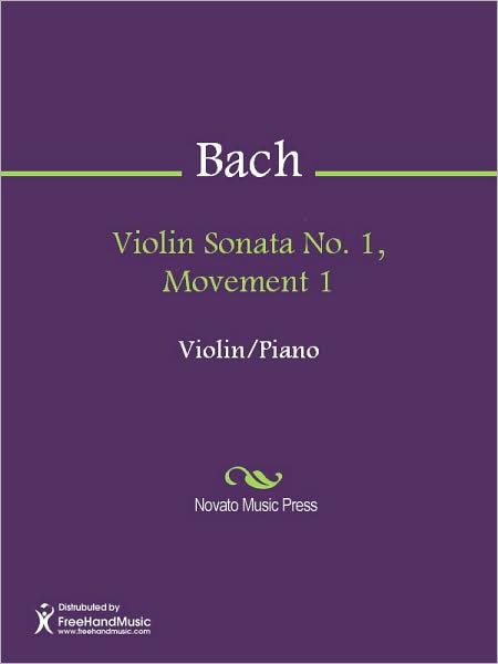 Violin Sonata No. 1, Movement 1