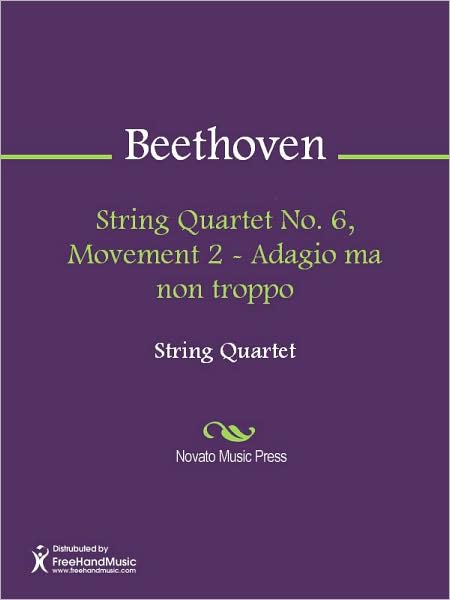 String Quartet No. 6, Movement 2 - Adagio ma non troppo