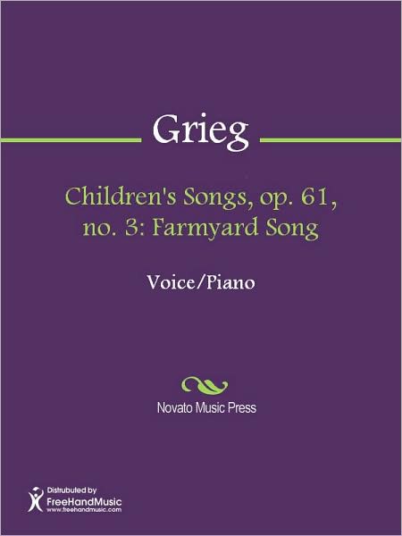Children's Songs, op. 61, no. 3: Farmyard Song