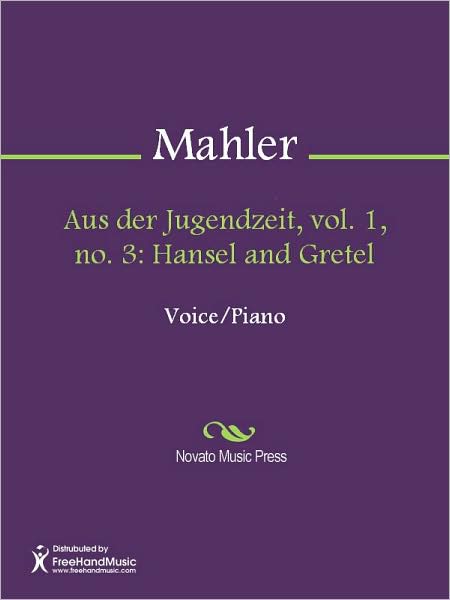 Aus der Jugendzeit, vol. 1, no. 3: Hansel and Gretel