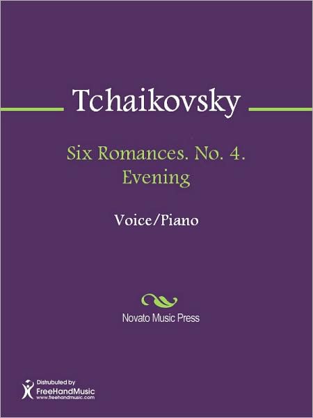 Six Romances. No. 4. Evening