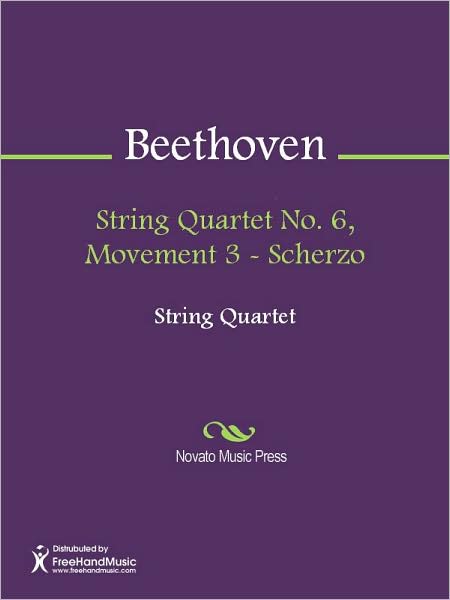 String Quartet No. 6, Movement 3 - Scherzo