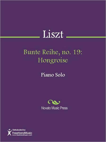 Bunte Reihe, no. 19: Hongroise
