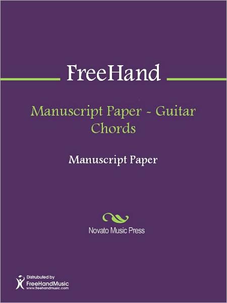 Manuscript Paper - Guitar Chords