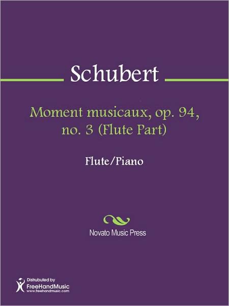 Moment musicaux, op. 94, no. 3 (Flute Part)