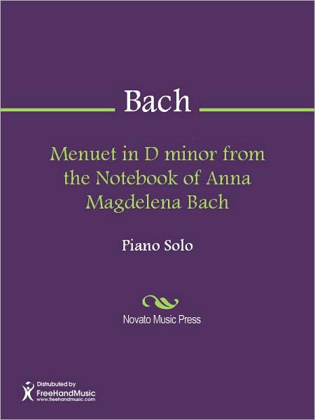 Menuet in D minor from the Notebook of Anna Magdelena Bach