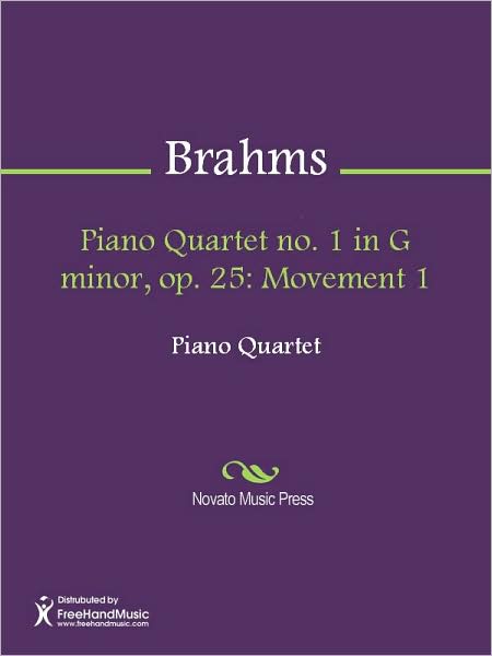 Piano Quartet no. 1 in G minor, op. 25: Movement 1