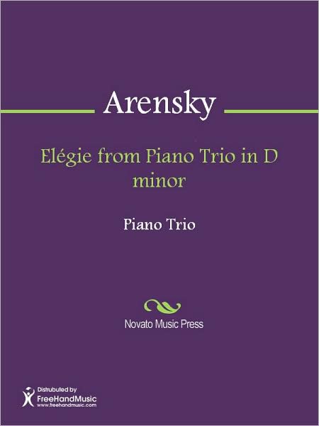 Elegie from Piano Trio in D minor