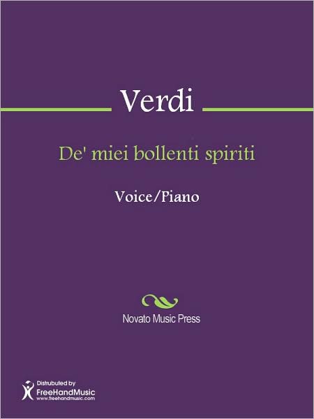 De' miei bollenti spiriti