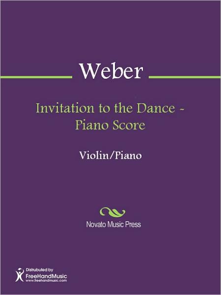 Invitation to the Dance - Piano Score