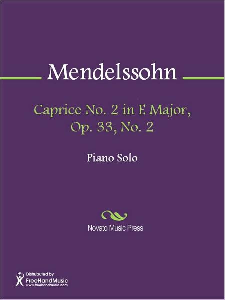 Caprice No. 2 in E Major, Op. 33, No. 2