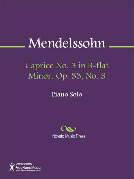 Caprice No. 3 in B-flat Minor, Op. 33, No. 3