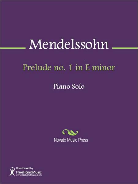 Prelude no. 1 in E minor