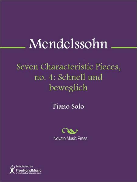 Seven Characteristic Pieces, no. 4: Schnell und beweglich