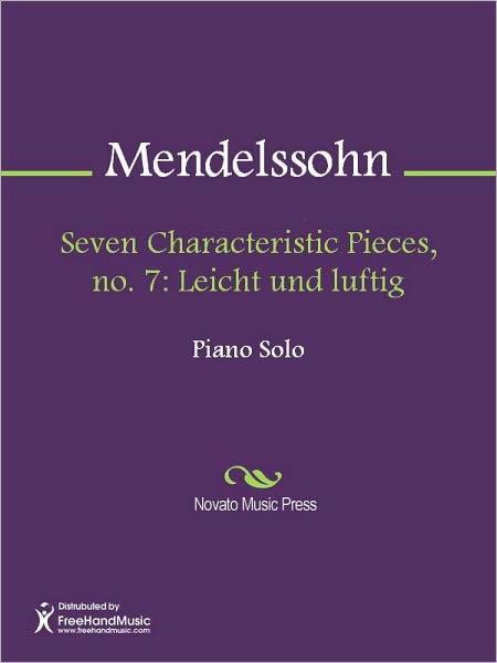 Seven Characteristic Pieces, no. 7: Leicht und luftig