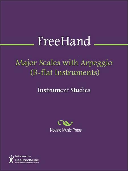 Major Scales with Arpeggio (B-flat Instruments)