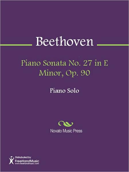 Piano Sonata No. 27 in E Minor, Op. 90