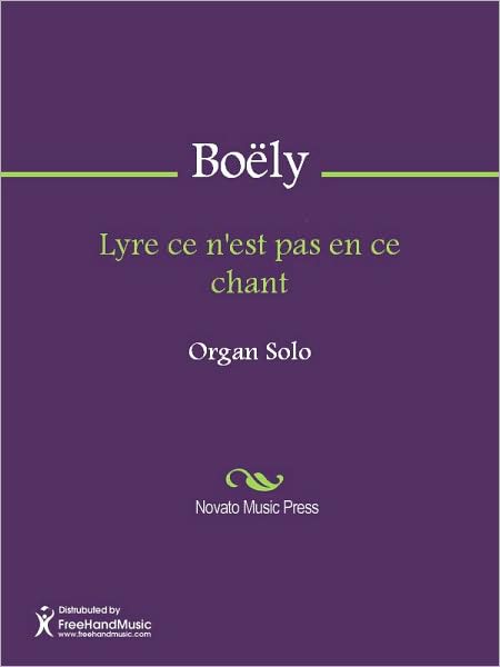 Lyre ce n'est pas en ce chant