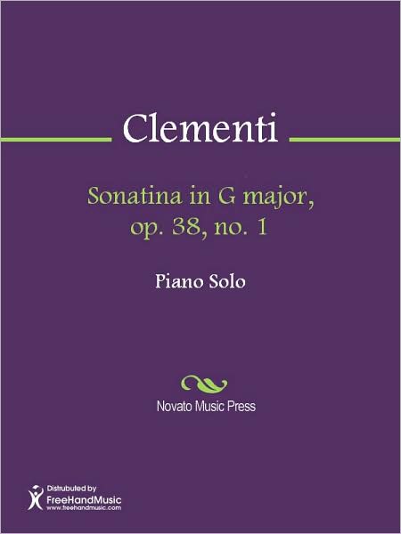 Sonatina in G major, op. 38, no. 1