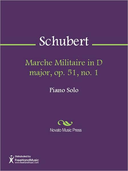 Marche Militaire in D major, op. 51, no. 1
