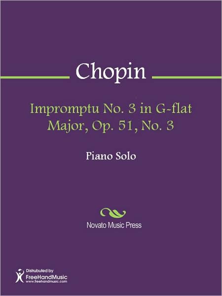 Impromptu No. 3 in G-flat Major, Op. 51, No. 3