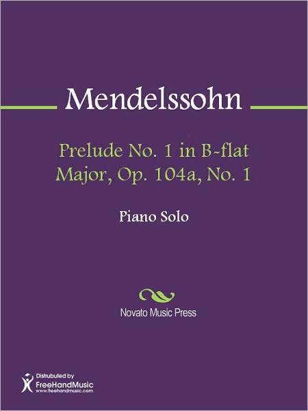 Prelude No. 1 in B-flat Major, Op. 104a, No. 1