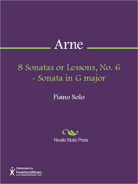 8 Sonatas or Lessons, No. 6 - Sonata in G major