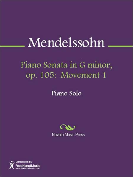 Piano Sonata in G minor, op. 105: Movement 1