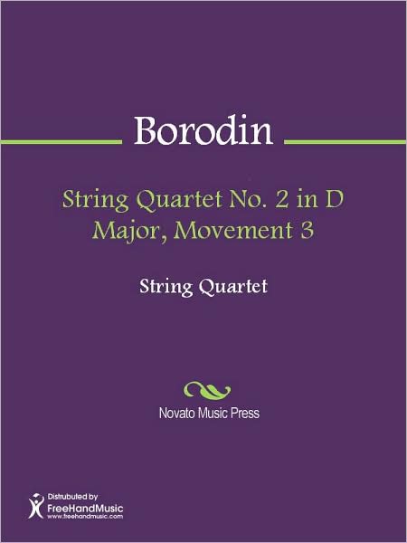 String Quartet No. 2 in D Major, Movement 3