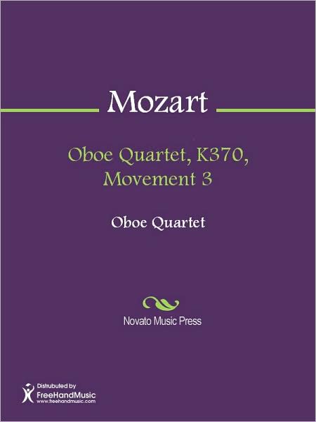 Oboe Quartet, K370, Movement 3
