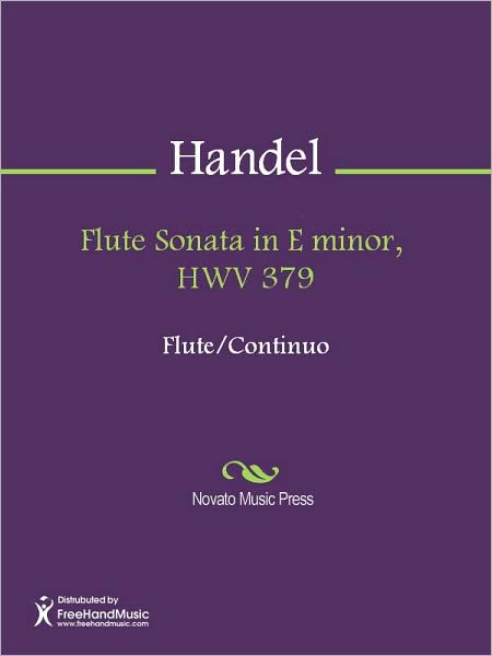 Flute Sonata in E minor, HWV 379