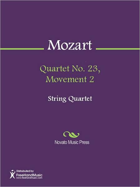 Quartet No. 23, Movement 2