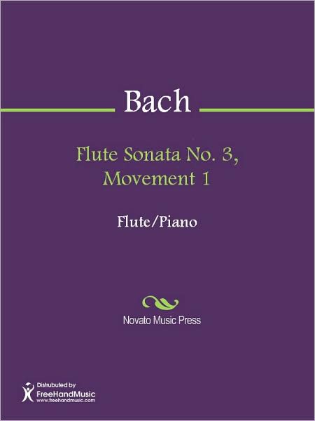 Flute Sonata No. 3, Movement 1