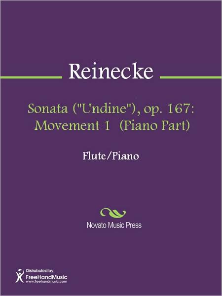 Sonata ("Undine"), op. 167: Movement 1 (Piano Part)