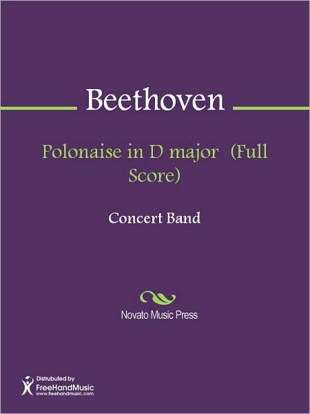 Polonaise in D major (Full Score)