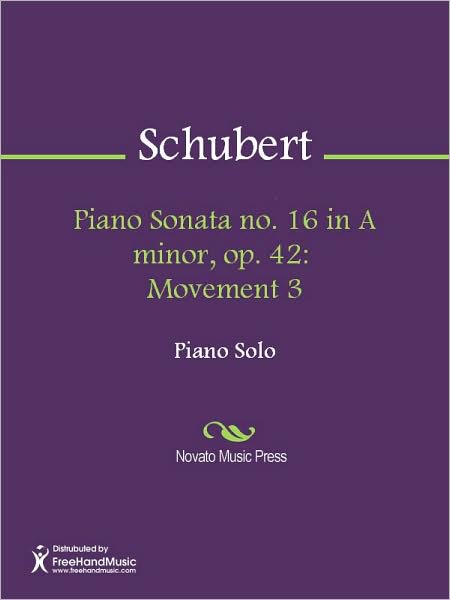 Piano Sonata no. 16 in A minor, op. 42: Movement 3