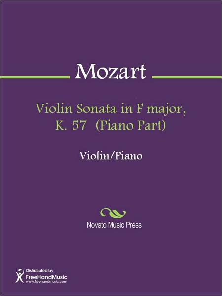 Violin Sonata in F major, K. 57 (Piano Part)