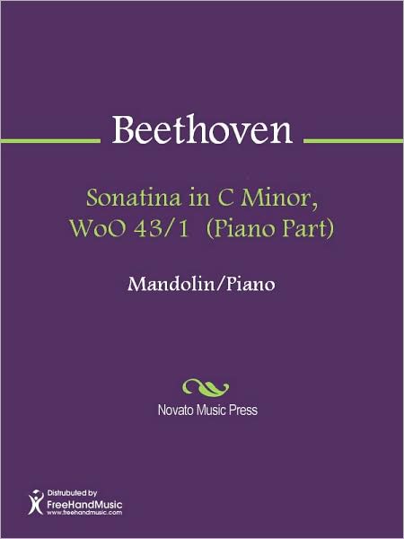 Sonatina in C Minor, WoO 43/1 (Piano Part)