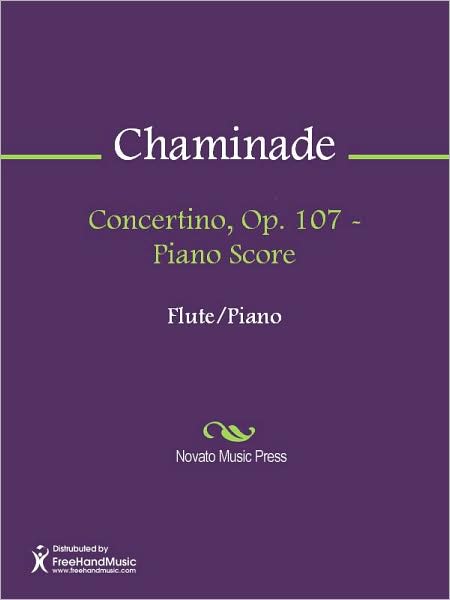 Concertino, Op. 107 - Piano Score
